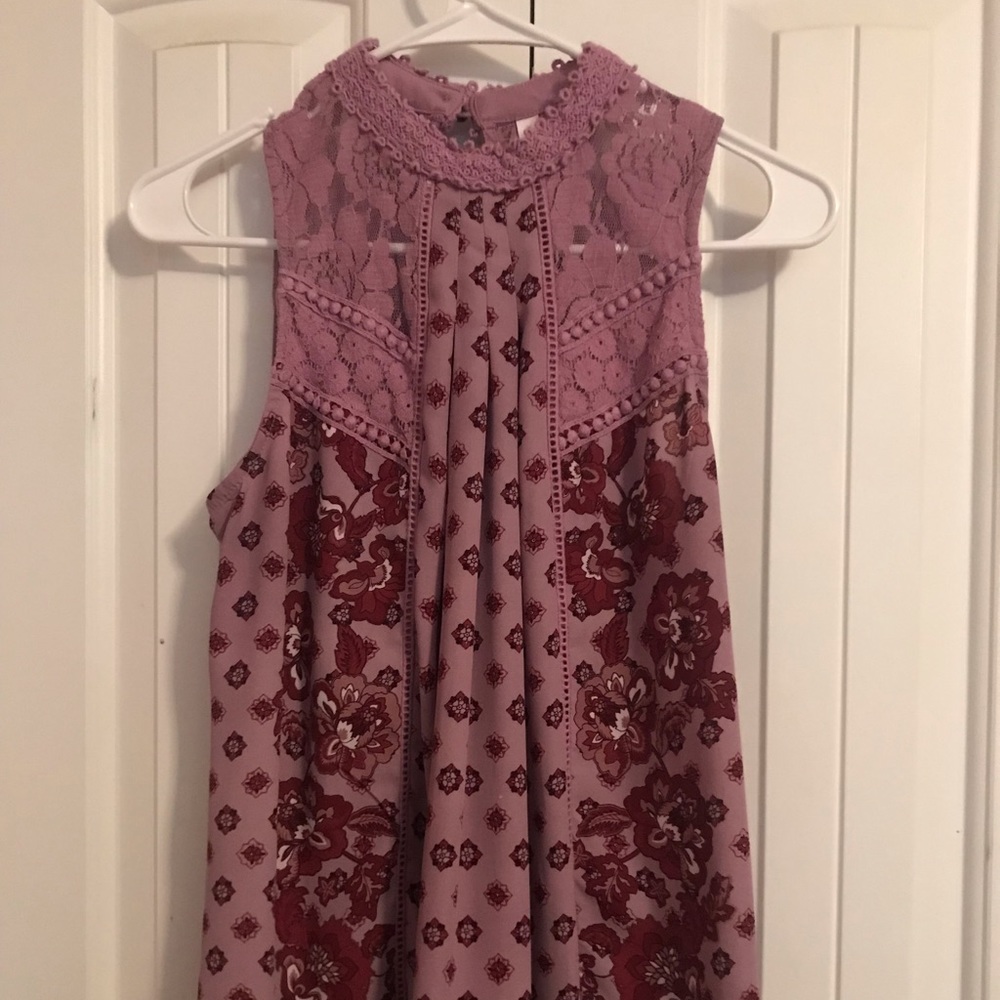 Lacy dress tank top